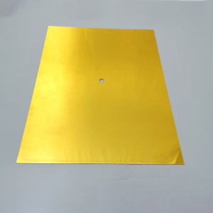 Субл. металл (золото глянец SU21) 200*270мм под часы МДФ прямоугольник 230*300мм (1/50)