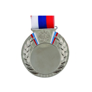 Медаль MD Rus80 серебро, с лентой 80мм (под вкладыш 50мм) (1)