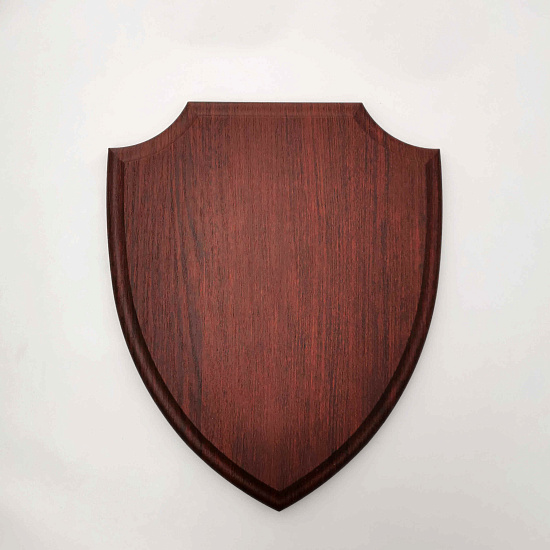 Дощечка-плакетка "Российский щит" (200х240мм) (Вишня) (1/30)
