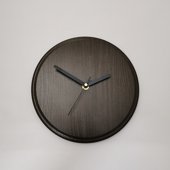 Часы МДФ круглые 225мм (черное дерево) (1/21)