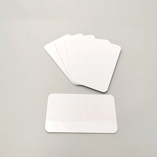 Бейдж субл. без окна 65х35мм (белый SU01), без крепления  (50/100)