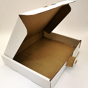 Коробка самосборная Белая  микрогофрокартон 155ммх125ммх25мм (1/20)