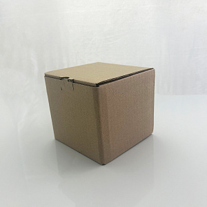 Коробка самосборная бурая 110х110х120