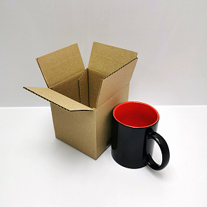 Гофрокороб бурый Т22 110*110*120 для кружки 1/10