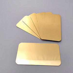 Бейдж субл. без окна 65х35мм (золото глянец SU21), без крепления  (50/3000)