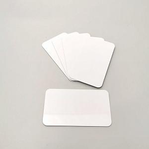 Бейдж субл. без окна 65х35мм (белый SU01), без крепления  (50/100)